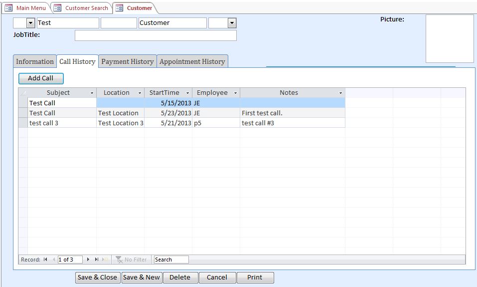 Computer Repairman Enhanced Contact Template | Contact Database